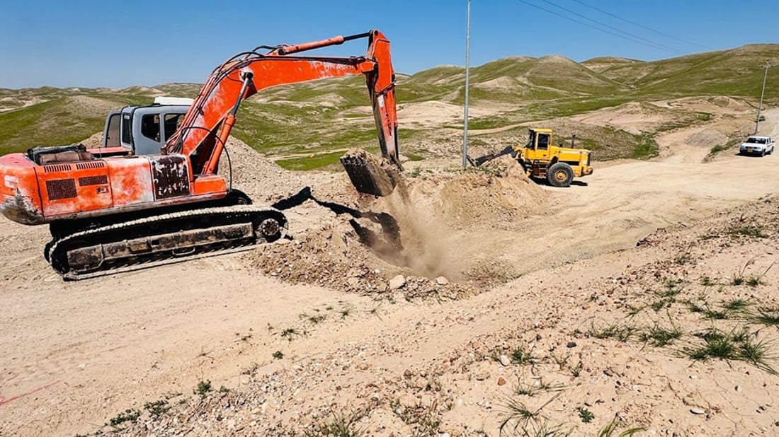 35٪ـی کارەکانی دروستکردنی رێگای مەزارگەی ئەنفالکراوان لە گەرمیان تەواو بووە
