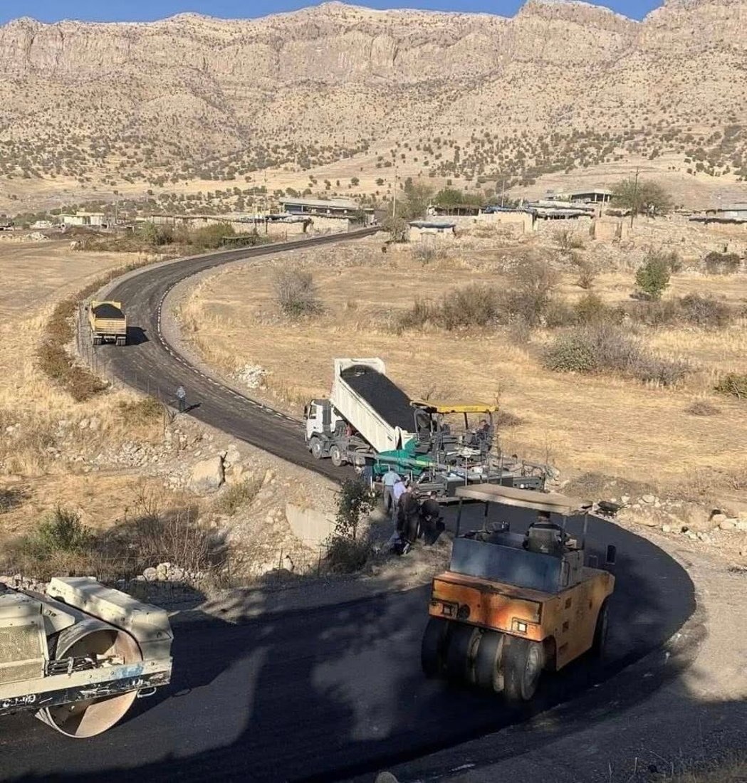 رێگای چەند گوندێک لە ناحیەی بنگرد قیرتاو دەکرێت