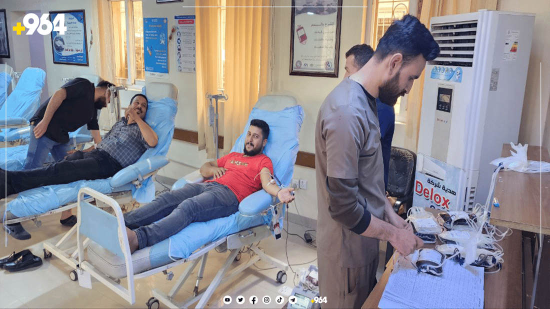 بۆ خوێنبەخشین لە هەولێرەوە چوونە کەرکوک