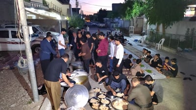 لەخۆشی لەسێدارەدانی عەجاج هەموو گەڕەک بەیەکەوە نان دەخۆن
