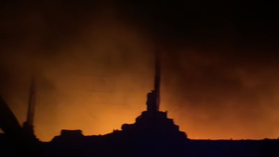 پارچەی درۆن کۆگایەکی لەسەر رێگای گەزنە سووتاند