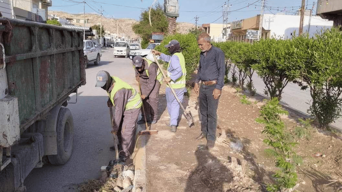 فڕێدانی خۆڵ و خاشاک لەسەر شەقام و کۆڵانەکانی خورماتوو قەدەغە کرا
