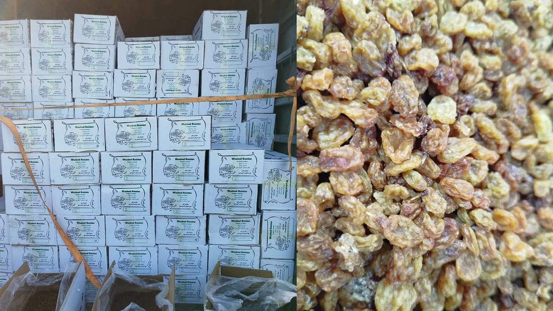 رانیە؛ دەست بەسەر سێ تۆن و نیو کشمیشی خراپبوودا گیرا