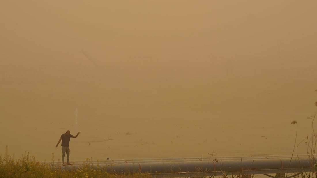 منخفض جبهوي يثير موجة غبار واسعة في العراق وهيئة الأنواء تدعو لأخذ الاحتياطات