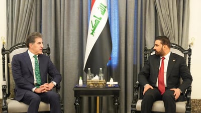 Zaidi meets Nechirvan Barzani as talks on government formation intensify