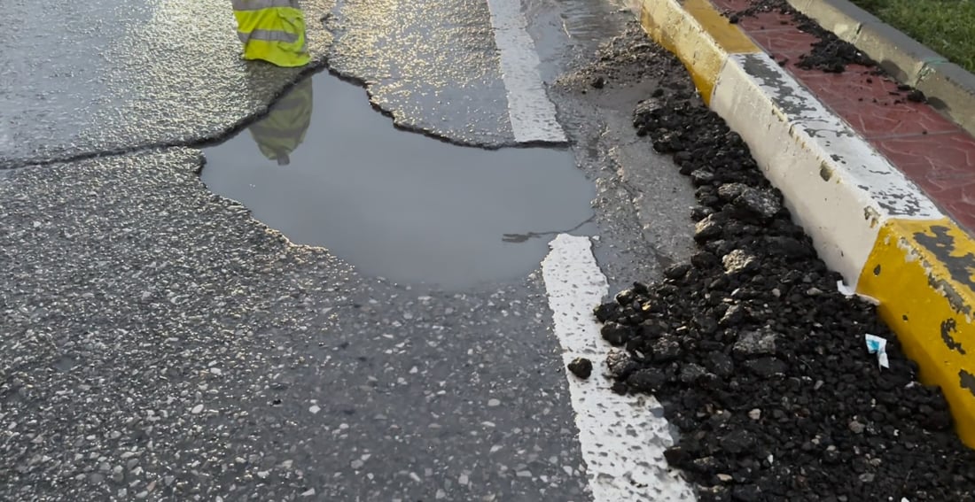 چاڵێک لە شەقامەکانی مەلیک مەحمود بووەتە مۆتەکەی شۆفێران