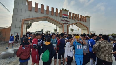 السنجاري أولاً.. 200 متسابق ركضوا من رأس الجادة إلى بوابة تلعفر دعماً للسلام