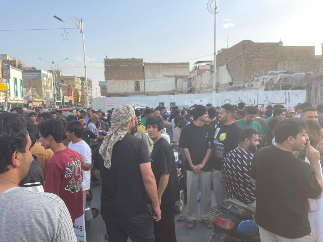 تظاهرة بمطلب غير مألوف في الناصرية (صور)