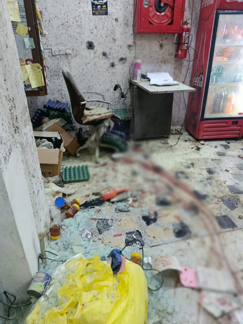 صور من مكان الحادث: مكافحة الإرهاب اشتبك مع دواعش داخل سوبرماركت في آلتون كوبري