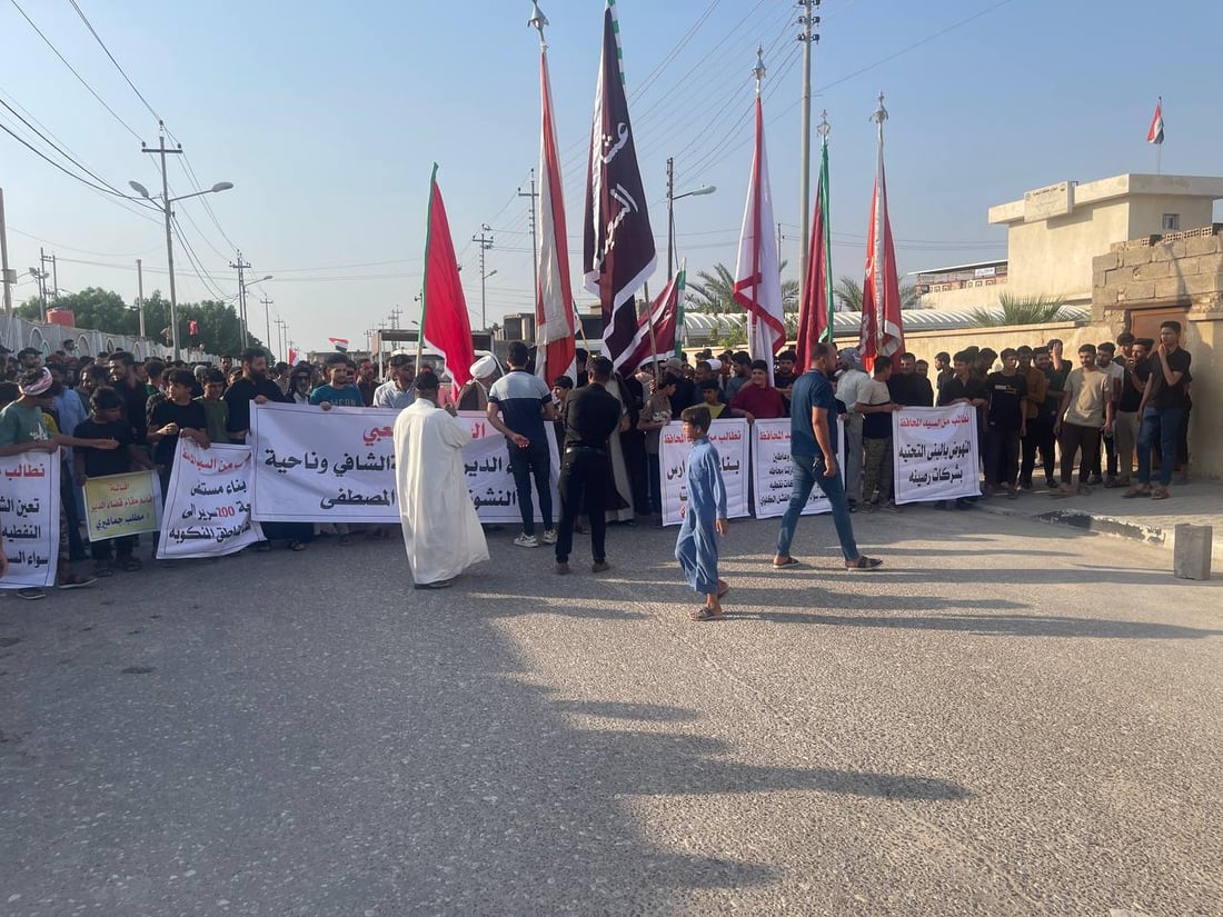فيديو: احتجاجات “مناطق النفط” بالبصرة تتوسع إلى الدير.. تظاهرة حاشدة “وتهديد”