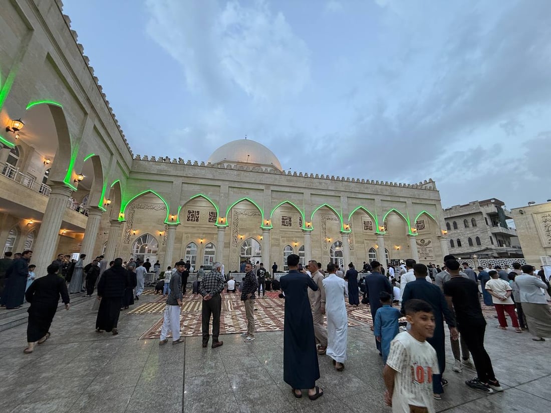 964 غطت صلوات العيد في كل العراق والختام من جامع النبي شيت بأيمن الموصل