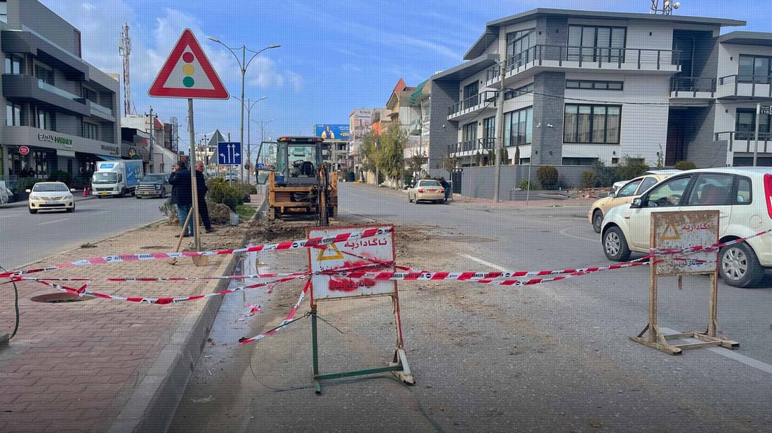 چاککردنەوەی بۆرییە شکاوەکەی کارێزەوشک ئاسان نییە