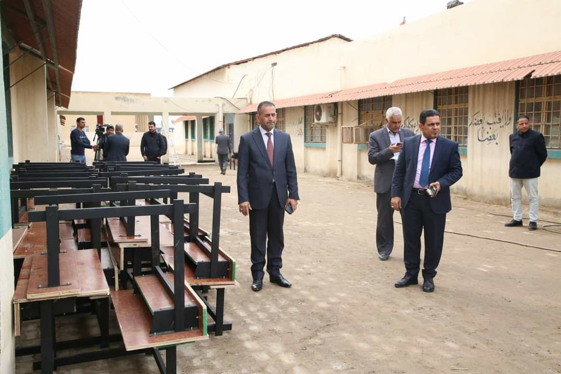 (صور) المثنى: قوافل السوداني تسدّ نقص الرحلات المدرسية