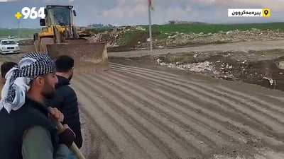 دانیشتووانى چەند گوندێک بە خۆبەخشى پردێکى رووخاویان چاککردەوە