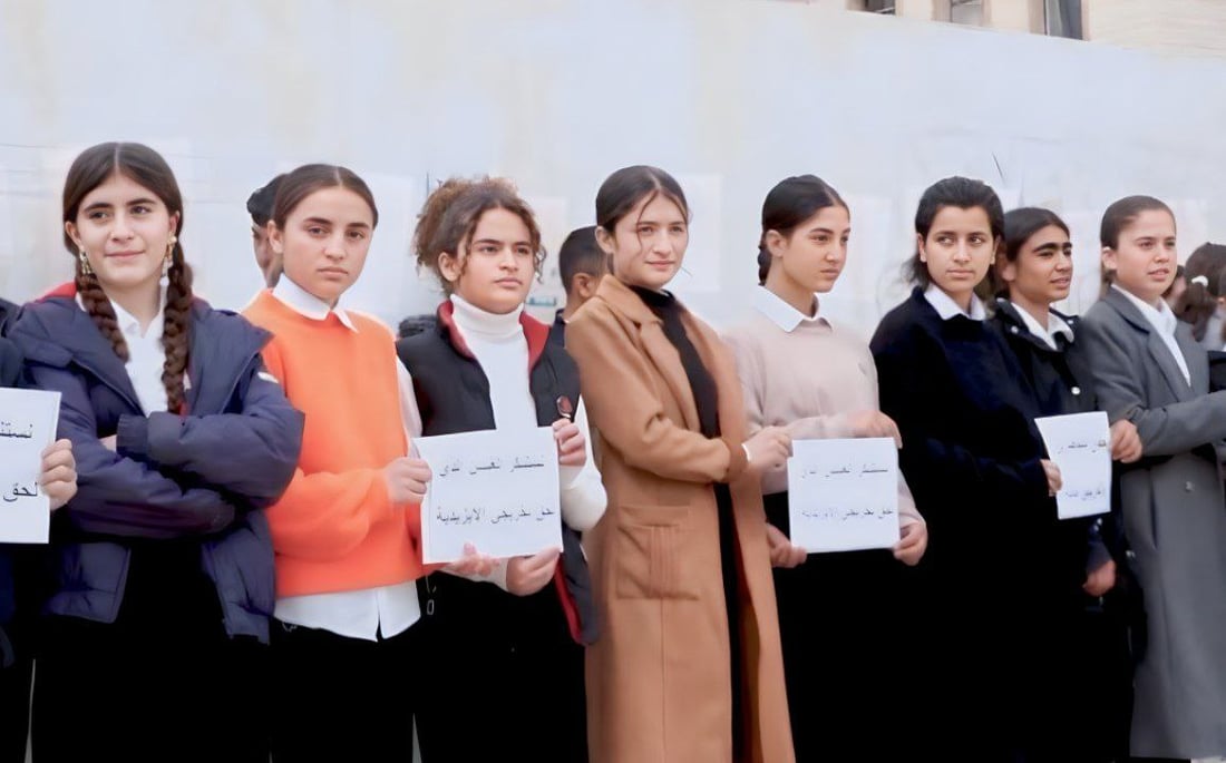 صور من سنجار: إضراب الطلبة والمعلمين احتجاجاً على حصة الأيزيديين من الوظائف