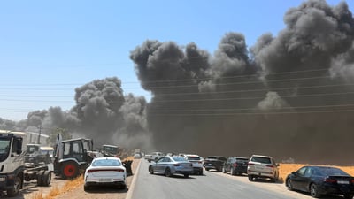 ئاگرێکى گەورە لە کارگەیەکى رۆن کەوتووەتەوە