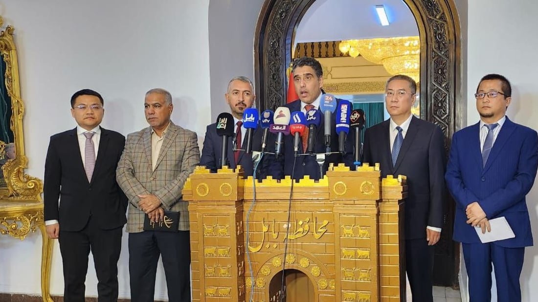 بابل: 10 شركات من الصين تستثمر 3 تريليون في الطرق والجسور والمدارس