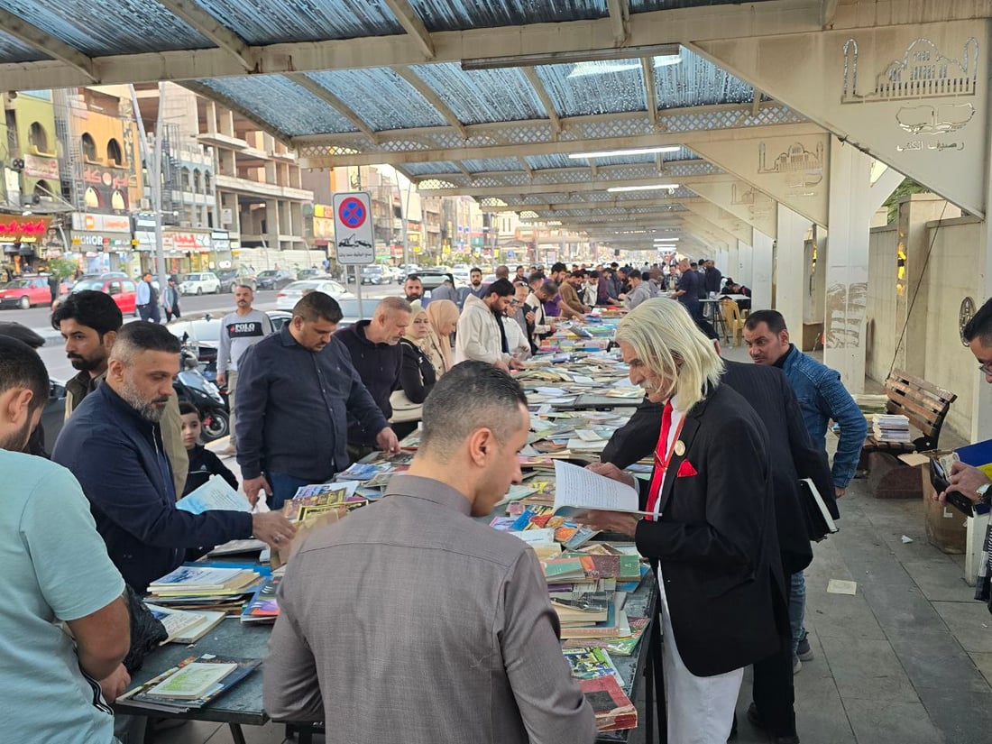 50 ألف كتاب ورسائل ثقافية.. الموصل تحتفل بالذكرى التاسعة لرصيف الكتب