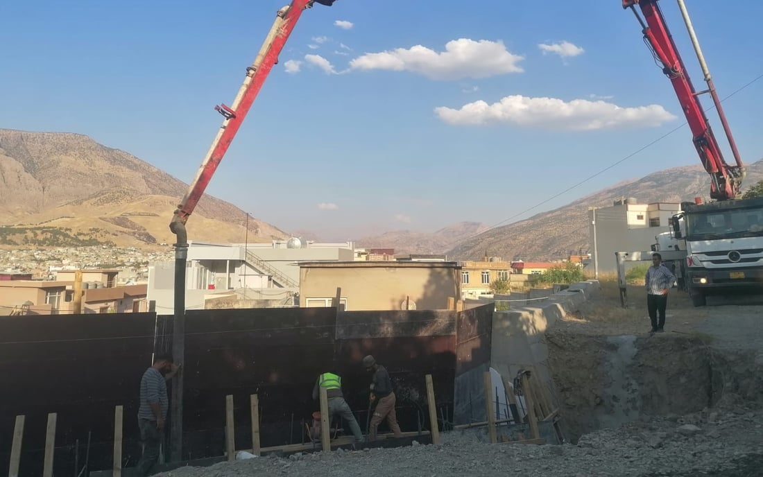 دیواری پاڵپشت بۆ ژمارەیەک گەڕەکی سۆران دروستدەکرێت
