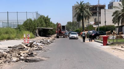 صور من أعمال شارع محطة الوقود في اليرموك: أعرض.. وكلّ التجاوزات “ستختفي”