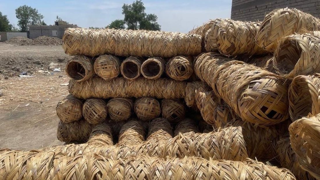 يجب أن تدوسها السيارات.. صور لصناعة أعشاش الطيور في الجبايش من قصب الدلمج الفاخر