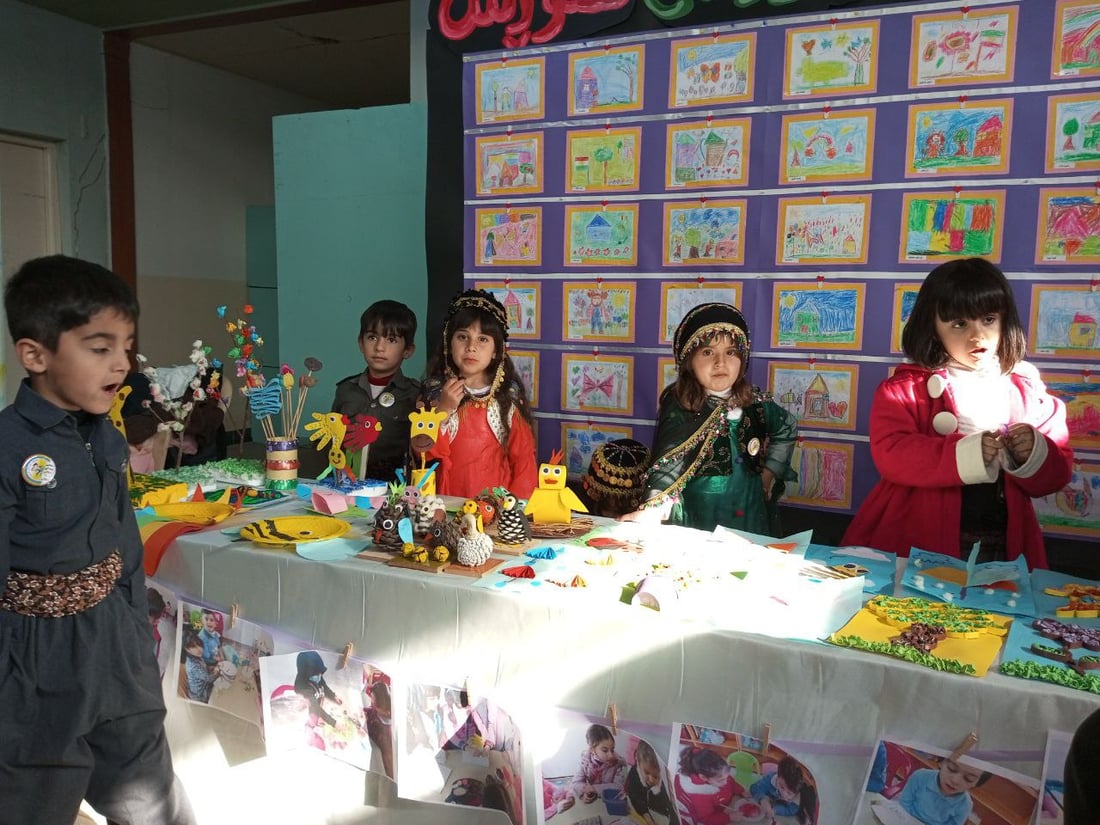 مجسمات فخارية وأشجار عائلية.. 10 رياض أطفال تشارك في مهرجان جمجمال السنوي