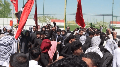 Basra residents protest to demand basic services