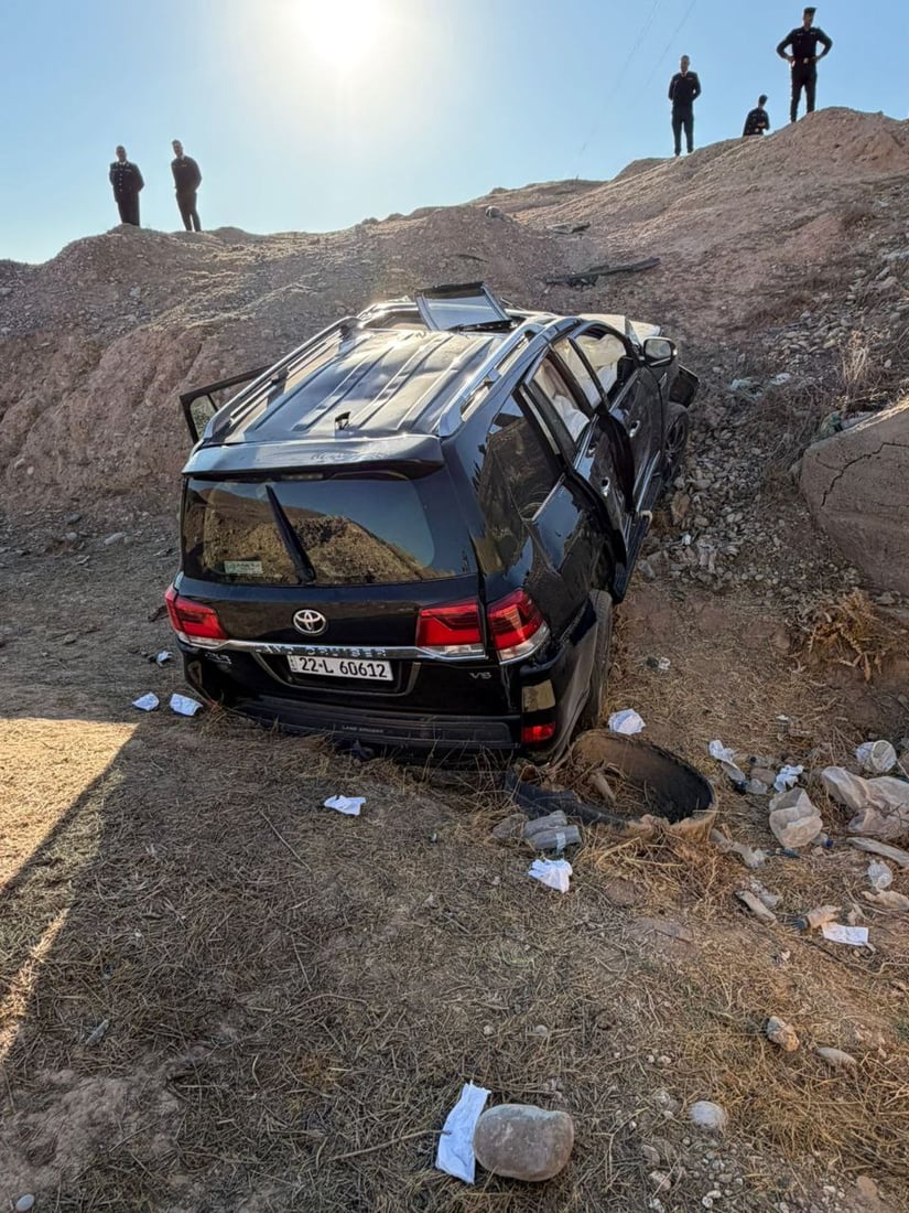 صور: مصرع أحد شيوخ الجبور بانقلاب سيارته على طريق موصل – كركوك