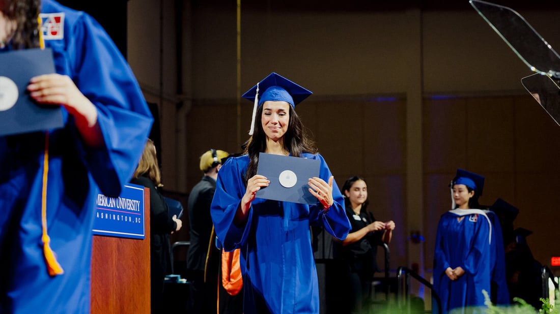 Nadia Murad, Yazidi Nobel laureate, graduates from American University in Washington
