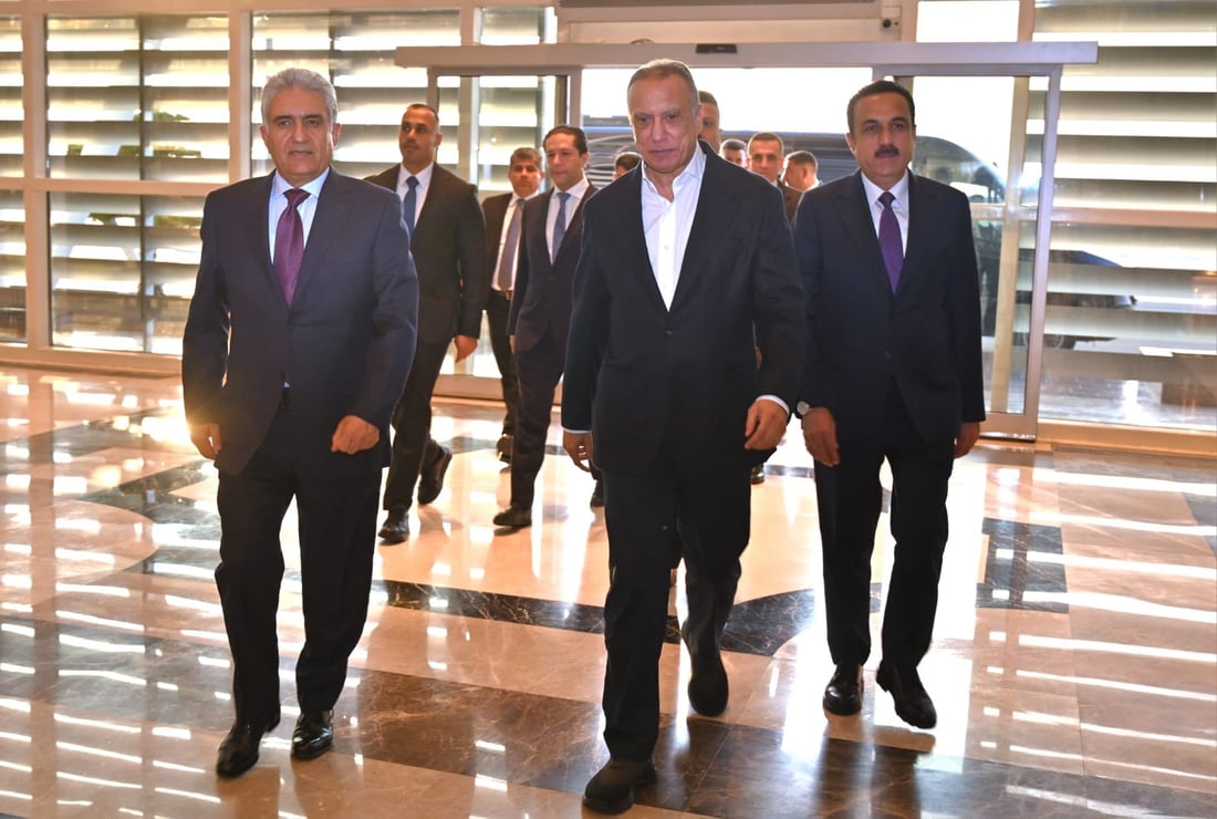 مصطفى الكاظمي يصل إلى أربيل