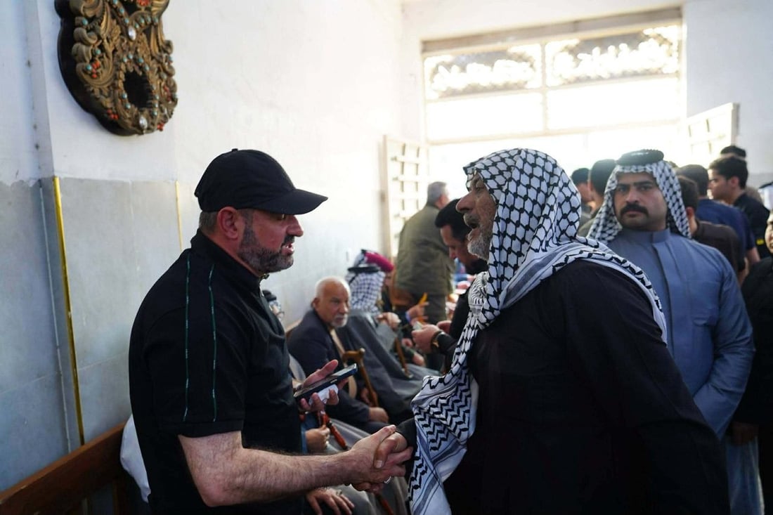 صور: أبو فدك في الأنبار لتعزية عوائل ضحايا القصف الأميركي