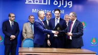 توقيع عقد بين نفط الوسط وائتلاف جيرا الصينية وبتروعراق...