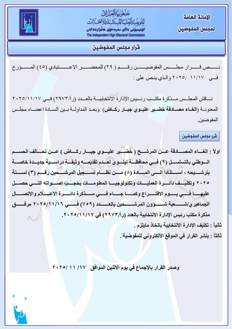 مقصلة الانتخابات عادت للعمل.. استبعاد 6 مرشحين وحجب أصوات ناخبيهم