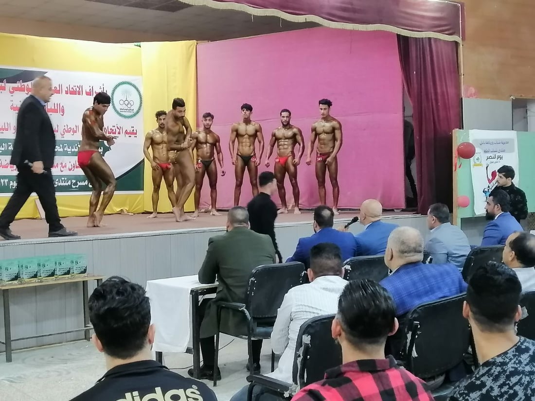 صور: بابل تستعرض “عضلاتها” بـ60 لاعباً.. أندية كمال الأجسام تتنافس على المنتخب