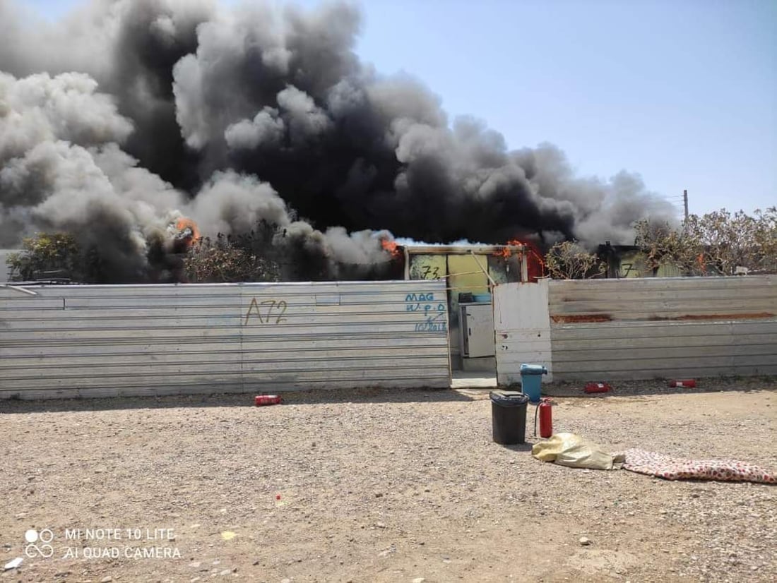 ئاگر ماڵوحاڵی لە دوو خێزانی ئاوارەی کەلار شێواند