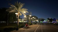 سهرة هادئة في قلب بغداد.. صور ليلية من حديقة 
