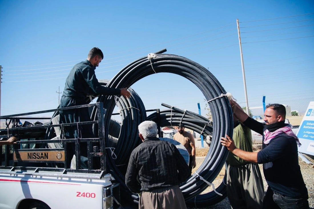 پاکێجی تەکنەلۆژی پێشکەوتووی ئاودێری بەسەر جوتیارانی هەڵەبجە دابەشکرا