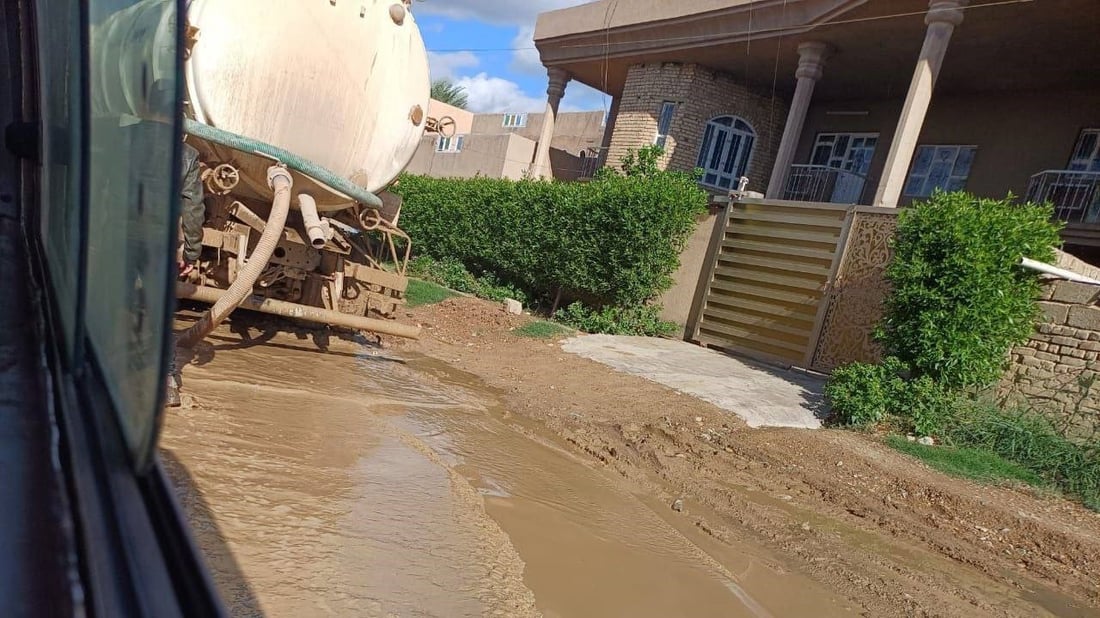 الطارمية غرقت.. الأهالي غاضبون: مشروع المجاري متلكئ ولن ننتخبكم (صور)