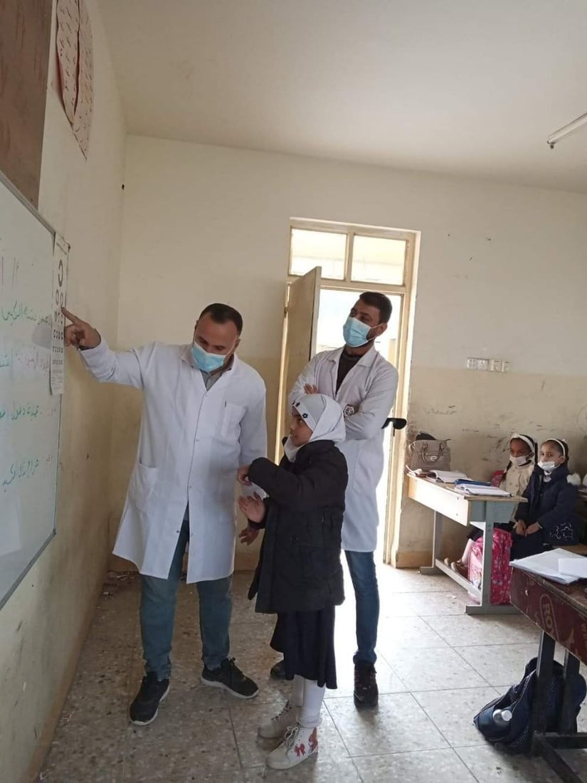 لە قوتابخانەکان چاوی قوتابییەکان دەپشکنێت