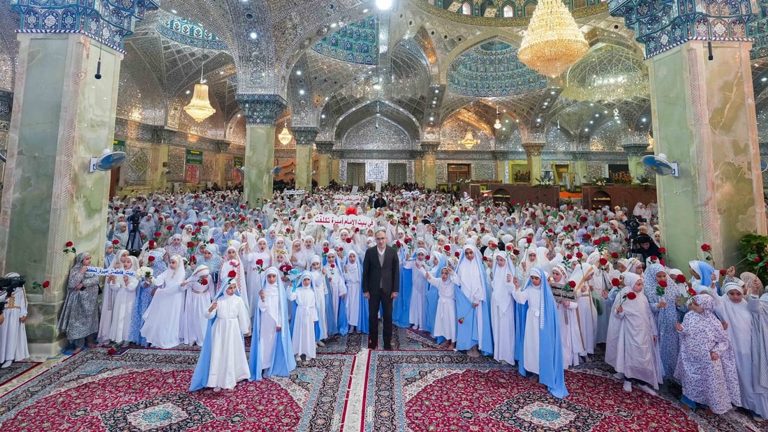 صور: العتبة العسكرية تحتفي بتكليف أكثر من 4000 فتاة من خمس محافظات عراقية