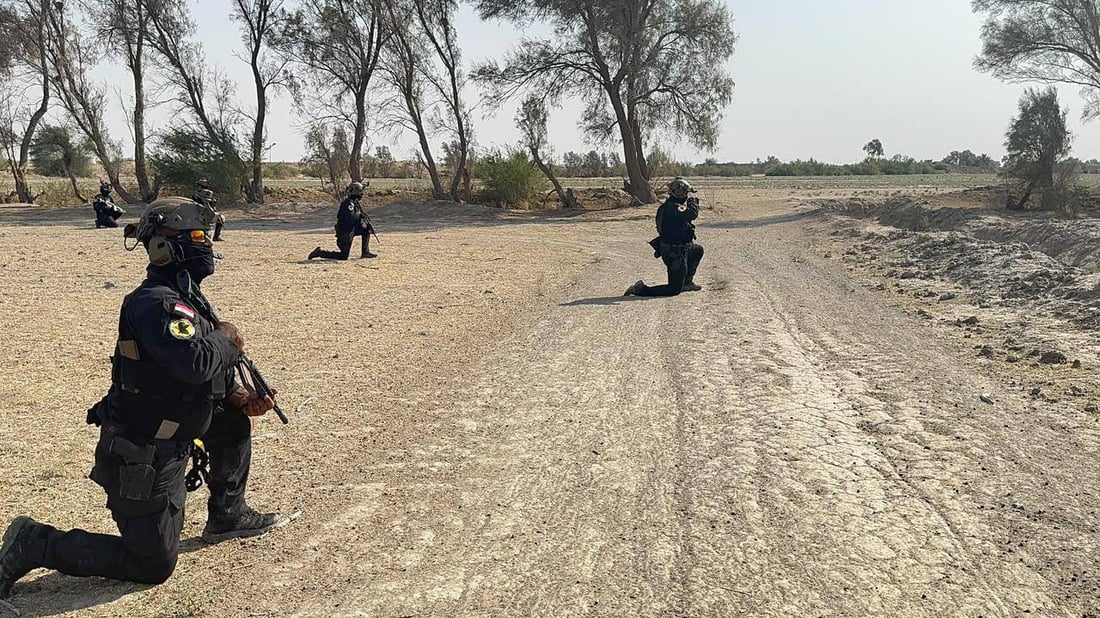 صور: مكافحة الإرهاب ينفذ حملة تفتيش واسعة في النجف والديوانية وواسط
