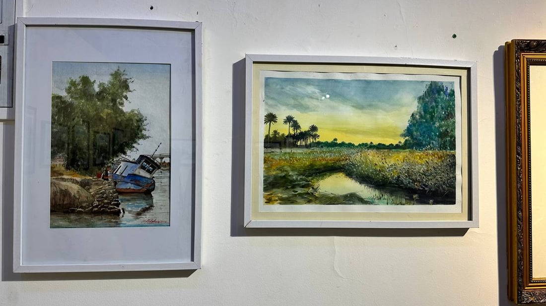 Abdulaziz Al-Dahar revives watercolor art in Basra with 35 art pieces