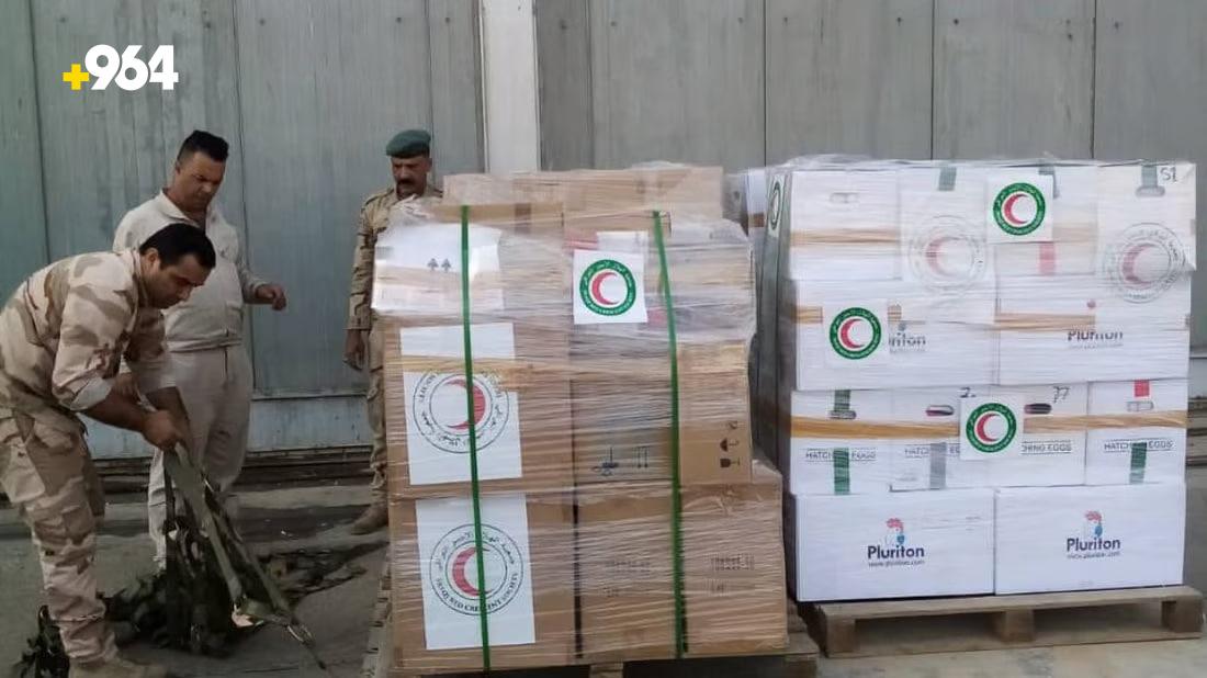 Iraq sends third batch of humanitarian aid to Gaza