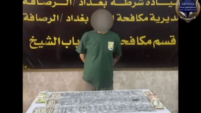 27 مليون دينار ودراجة نارية.. الإطاحة بسارق محل في الرصافة
