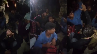 فيديو: عشيرة كعب تعتقل 13 أفغانياً قرب حقل بدرة النفطي.. تسللوا من إيران ليلاً