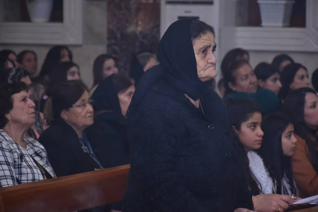Photos: Somber Christmas Mass in Hamdaniya