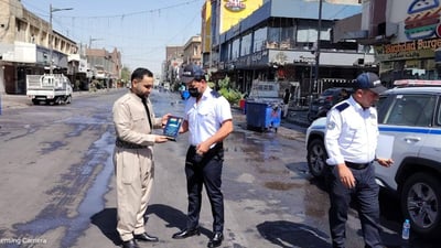 سێ کارمەندی هاتوچۆی هەولێر رێزیان لێگیرا