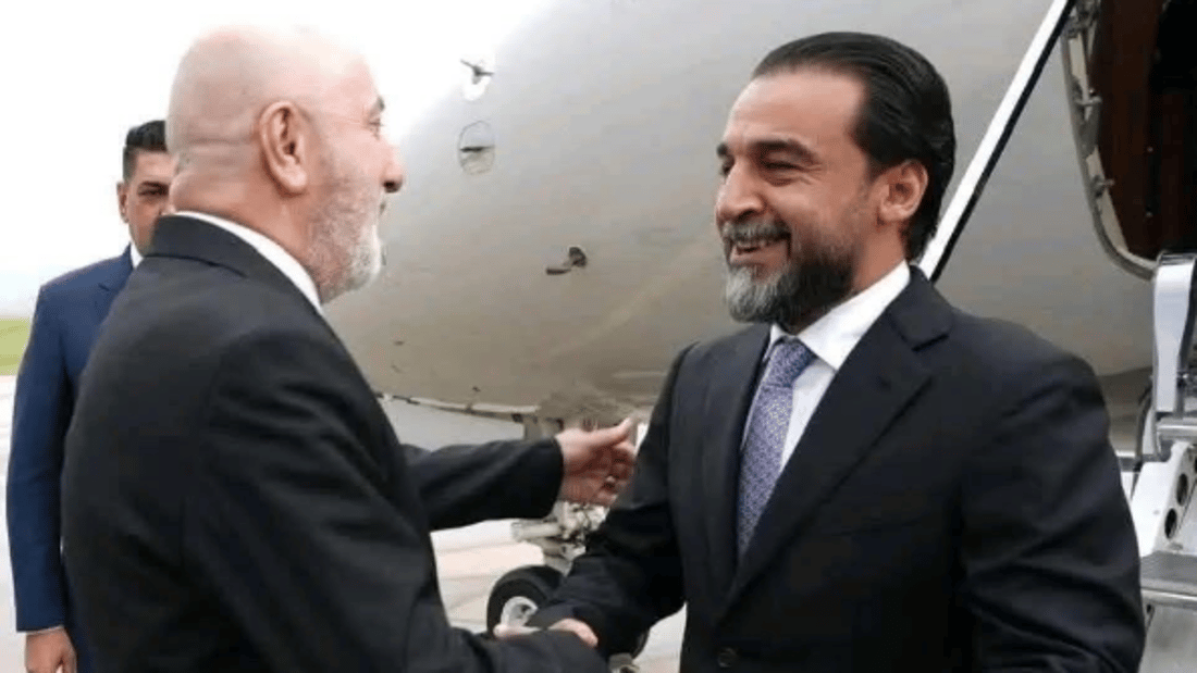 الحلبوسي يبارك فوز “الصديق” نزار آميدي برئاسة الجمهورية
