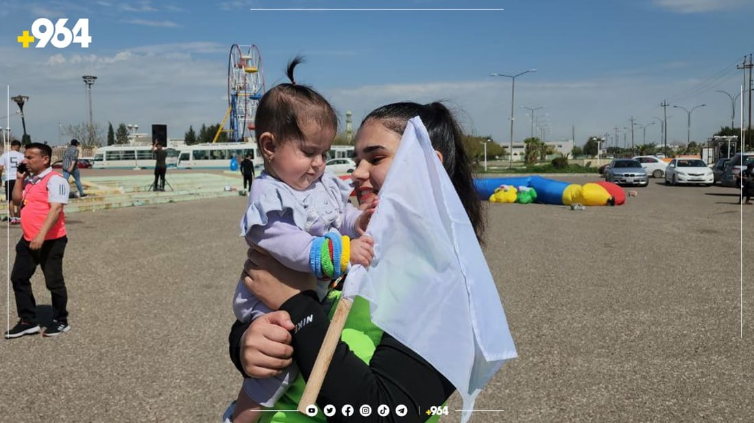 فۆتۆ: نور و كچه‌ هه‌شت مانگه‌كه‌ی پێكه‌وه‌ له‌ دنیای وه‌رزشدان