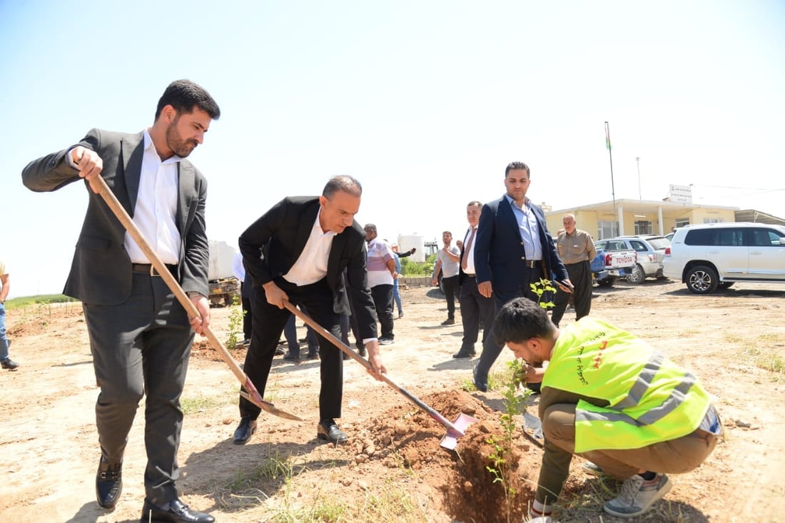 له‌ شوێنی زبڵدان هه‌ڵمه‌تی چاندنی دار ده‌ستیپێكرد